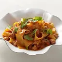 Pappardelle me fileto viçi
